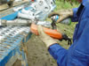 Technician performing MT on Drilling Rig components